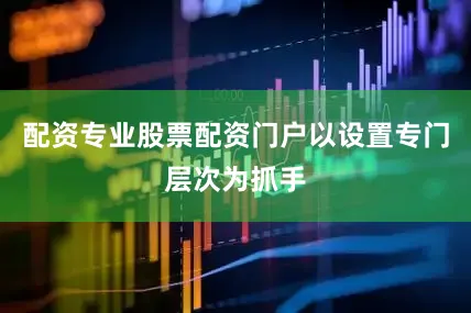配资专业股票配资门户以设置专门层次为抓手
